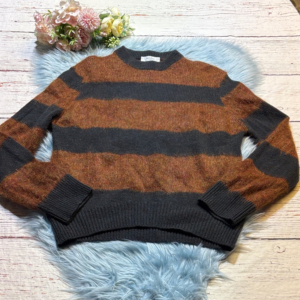 Roseanna Brown & Black Striped Jumper Wool Sweater sz 2